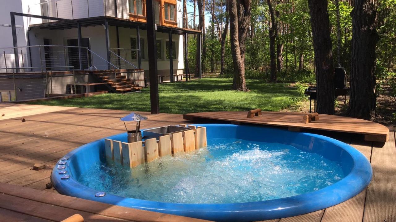 Luksusowy Apartament Pod Lasem, Otwock -Shared Garden, Sauna, Wood Hot Tub! Hot Tub Seasonal! Exterior foto